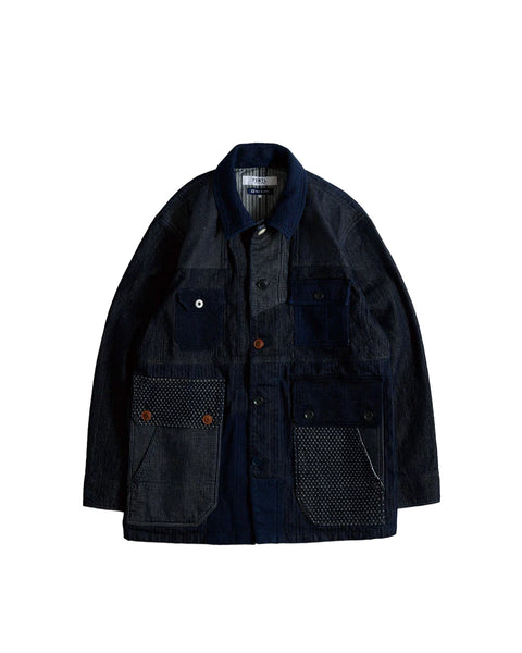FDMTL-COVERALL JACKET RINSE-FA25JK31R