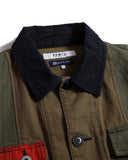 FDMTL-PACHWORK COVERALL JACKET RINSE-FA26JK12C