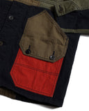 FDMTL-PACHWORK COVERALL JACKET RINSE-FA26JK12C
