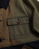 FDMTL-PACHWORK COVERALL JACKET RINSE-FA26JK12C