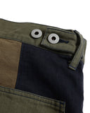 FDMTL-PATCHWORK DOUBLE KNEE SHORTS RINSE-FA26PN22C