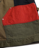 FDMTL-PATCHWORK DOUBLE KNEE SHORTS RINSE-FA26PN22C