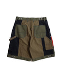FDMTL-PATCHWORK DOUBLE KNEE SHORTS RINSE-FA26PN22C