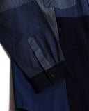 FDMTL-PATCHWORK SHIRT RINSE-FA26SH11R