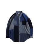 FDMTL-PATCHWORK SHIRT RINSE-FA26SH11R