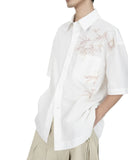 FENG CHEN WANG-BAMBOO PRINTED SHORT SLEEVE SHIRT-FUS21SR33