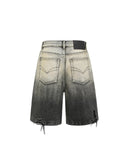 FENG CHEN WANG-DENIM GRADIENT SHORTS-FUS19ST05