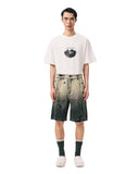 FENG CHEN WANG-DENIM GRADIENT SHORTS-FUS19ST05