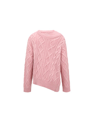 FENG CHEN WANG-DOUBLE COLLER CABLE KNIT JUMPER-FUF16KT04
