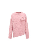 FENG CHEN WANG-DOUBLE COLLER CABLE KNIT JUMPER-FUF16KT04