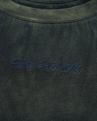 FENG CHEN WANG-GRADIENT TIE-DYE DECONSTRUCTED LONG-SLEEVE T-SHIRT