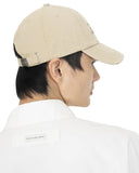 FENG CHEN WANG-KHAKI BAMBOO EMBROIDERY BASEBALL CAP-FUS21AC05