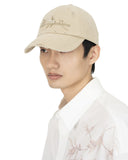 FENG CHEN WANG-KHAKI BAMBOO EMBROIDERY BASEBALL CAP-FUS21AC05