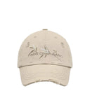 FENG CHEN WANG-KHAKI BAMBOO EMBROIDERY BASEBALL CAP-FUS21AC05