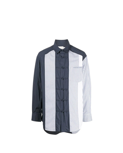 FENG CHEN WANG-MIX PANELLED SHIRT-FMF16SR01B