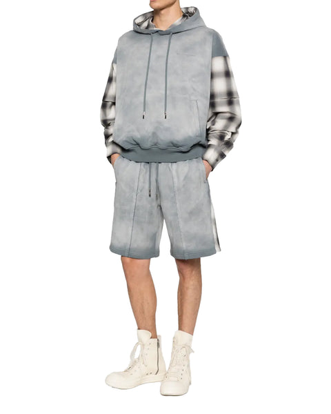 FENG CHEN WANG-SHORTS WITH PLAID TRIM-FUS21ST15