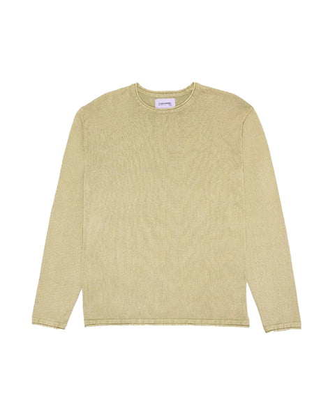 HERMANOS KOUMORI-RUN SWEATER GREEN TEA