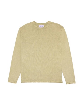 HERMANOS KOUMORI-RUN SWEATER GREEN TEA