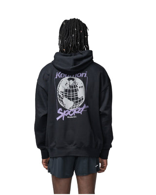 HERMANOS KOUMORI-SPORT HOODIE BLACK