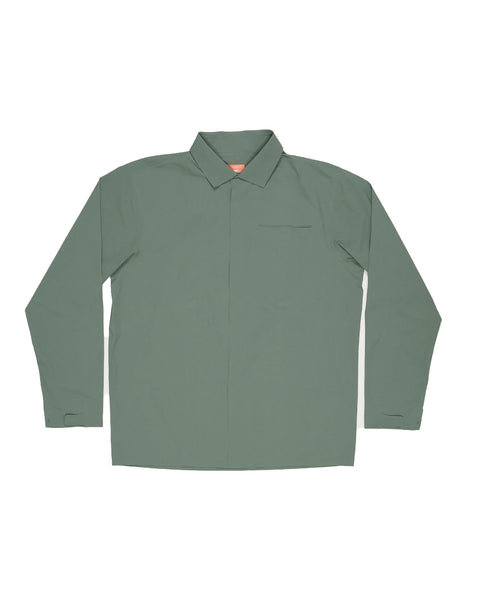 HERMANOS KOUMORY-HEAVY OVER SHIRT-FOREST GREEN