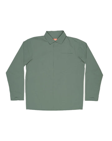 HERMANOS KOUMORY-HEAVY OVER SHIRT-FOREST GREEN