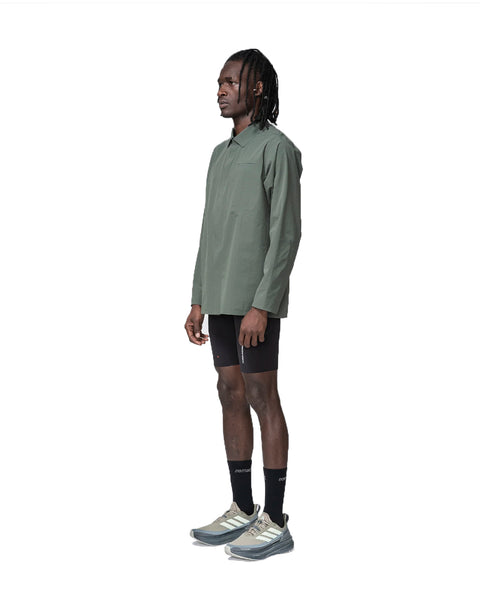 HERMANOS KOUMORY-HEAVY OVER SHIRT-FOREST GREEN