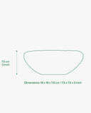 HOME STUDYO-BOWL "LISA" STRIPES-OCEAN