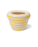 HOME STUDYO-PLANTER "PIERRE" STRIPES-LEMON