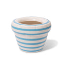 HOME STUDYO-PLANTER "PIERRE" STRIPES-OCEAN