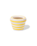 HOME STUDYO-SMALL PLANTER "LOUIS" STRIPES-LEMON
