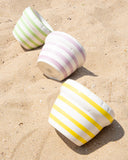 HOME STUDYO-SMALL PLANTER "LOUIS" STRIPES-LAVENDER