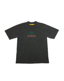 HQTR X UNION BLACK TEE CABALLERO VENADO