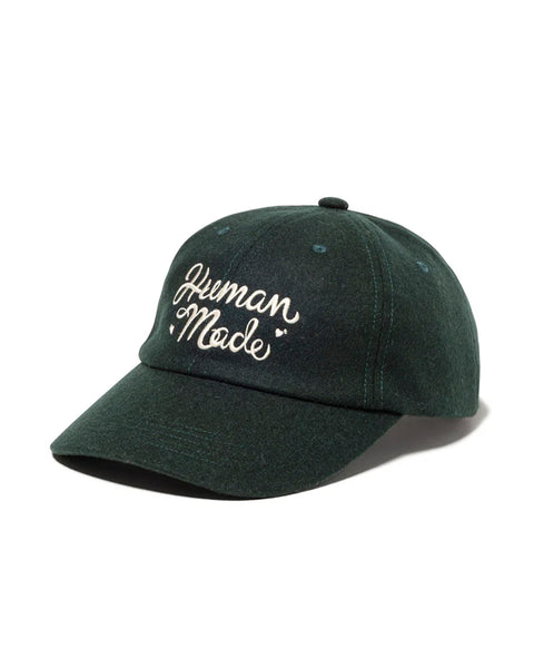 HUMAN MADE-6PANEL WOOL CAP-GREEN-HM30GD052