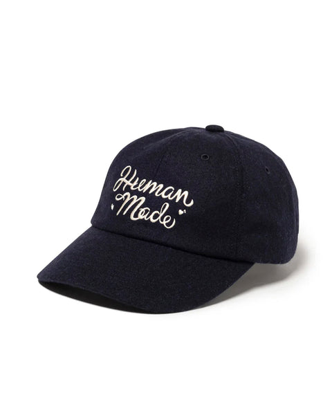 HUMAN MADE-6PANEL WOOL CAP-NAVY-HM30GD052