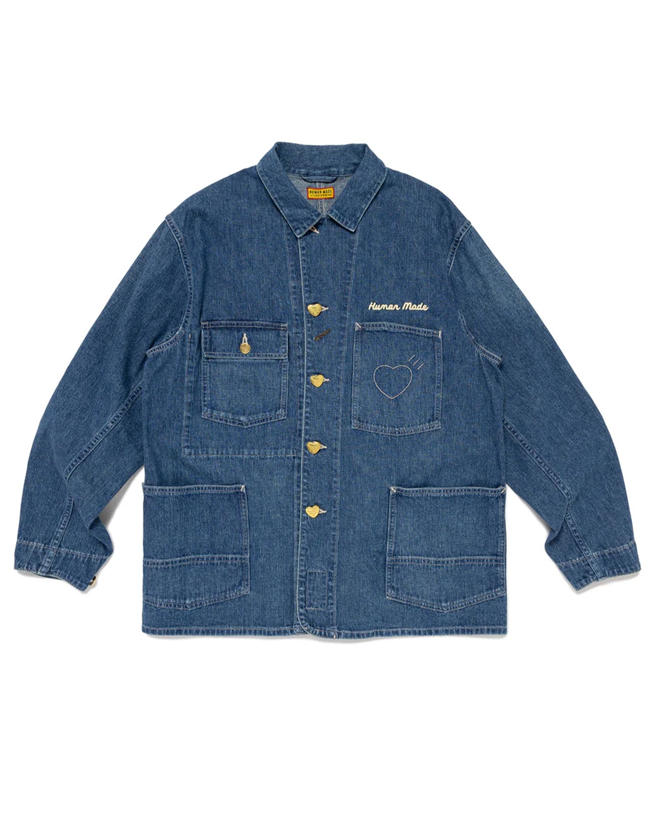 HUMAN MADE DENIM COVERALL JACKET