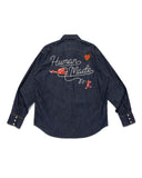 HUMAN MADE-DENIM WESTERN SHIRT-HM30SH001