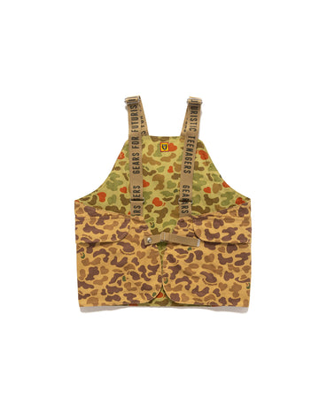HUMAN MADE-  DUCK CAMO REVERSIBLE HUNTING VEST OLIVE DRAB-HM26JK019