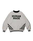 HUMAN MADE-ELBOW PATCH SWEATSHIRT-GRAY-HM30CS005