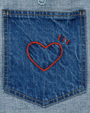 HUMAN MADE-EMBROIDERED DENIM WORK JACKET-HM31JK003IN