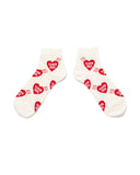 HUMAN MADE-HEART SHORT SOCKS-WHITE-HM30GD061
