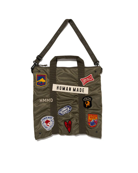 Human Made Badge Helmet Bag Olive