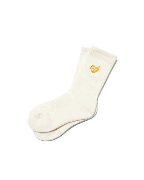 HUMAN MADE-PILE SOCKS WHITE-HM26GD004