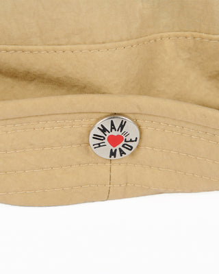 HUMAN MADE-POLAR BEAR ROUND BUCKET HAT KHAKI-HM23GD089