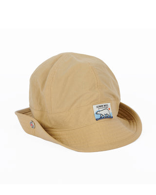 HUMAN MADE-POLAR BEAR ROUND BUCKET HAT KHAKI-HM23GD089