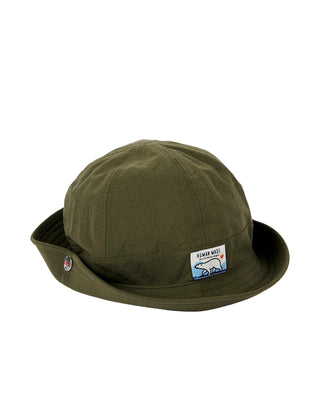 HUMAN MADE-POLAR BEAR ROUND BUCKET HAT OLIVE-HM23GD089