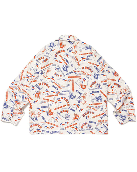 HUMAN MADE-PRINTED COVERALL JACKET-HM29JK012