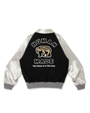 HUMAN MADE-SATIN VARSITY JACKET-BLACK-HM30JK012