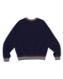 HUMAN MADE-STRIPED RIB SWEATSHIRT-HM31CS021