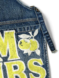 KAPITAL-13 oz DENIM DAMAGED AD APRON (DENIM REPAIRS) YELLOW-K2303LP062