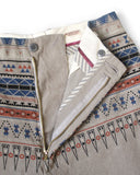 KAPITAL-14 W CORDUROY TAPERED PANTS( CRAFT PRIDE)-GRAY-K2509LP072